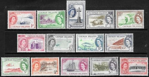 Cayman Islands 1953 Queen Elizabeth II Set Fine Mint