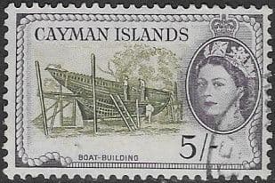 Cayman Islands 1953 Thatch rope Industry SG 160 Fine Used