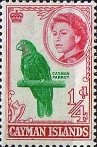 Cayman Islands 1962 Parrot Cuban Amazon SG 165 Fine Mint