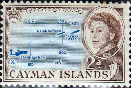 Cayman Islands 1962 SG 168 Map Fine Mint