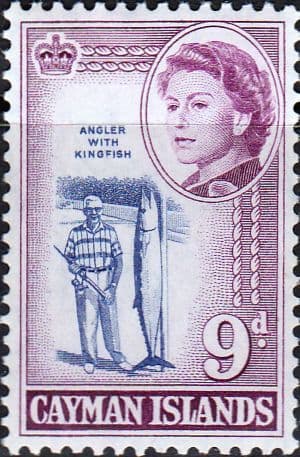 Cayman Islands 1962 SG 173 Angler with Kingfish Fine Mint