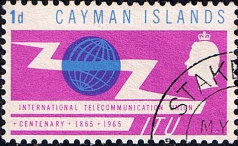 Cayman Islands 1965 International Telecomunication Union SG 184 Fine Used