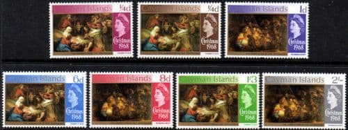 Cayman Islands 1968 Christmas Set Fine Mint