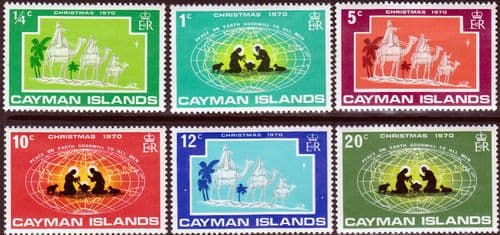 Cayman Islands 1970 Christmas Set Fine Mint