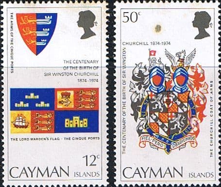 Cayman Islands 1974 Churchill Centenary Set Fine Mint