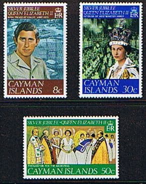 Cayman Islands 1977 Royal Silver Jubilee Set Fine Mint