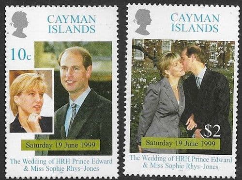 Cayman Islands 1999 Royal Wedding Set Fine Mint