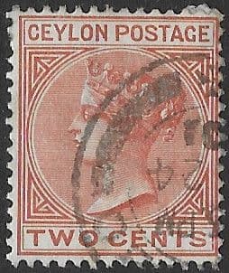 Ceylon 1883 Queen Victoria Head SG 146 Fine Used
