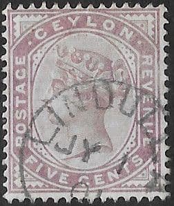 Ceylon 1886 Queen Victoria Head SG 195 Fine Used