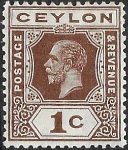 Ceylon 1921 King George V Head SG 338 Fine Mint