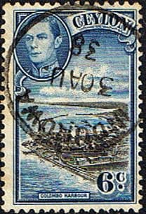 Ceylon 1938 King George VI SG 388 Colombo Harbour Fine Used