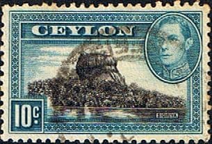 Ceylon 1938 King George VI SG 389a Hill Rice Paddy Fine Used