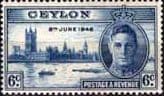 Ceylon 1946 King George VI Victory SG 400 Fine Mint