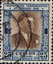 Ceylon 1949 First Anniversery Independence SG 409 Fine Used