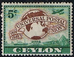 Ceylon 1949 SG 410 UPU Fine Used