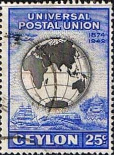 Ceylon 1949 SG 412 UPU Fine Used