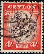 Ceylon 1950 SG 413 Kandyan Dancer Fine Used