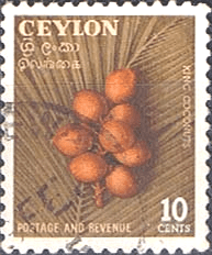 Ceylon 1954 King Coconuts SG 435 Fine Used