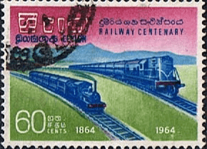 Ceylon 1964 Railways SG 504 Fine Used