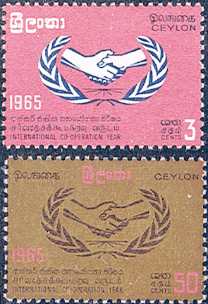Ceylon 1965 International Co-operation Year Set Fine Mint