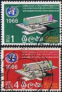 Ceylon 1966 World Health Organisation Set Fine Used