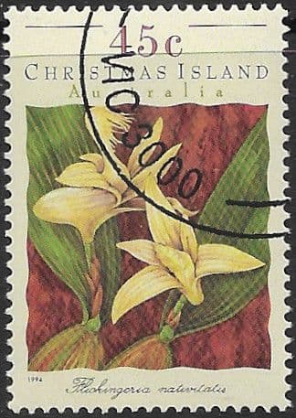 Christmas Island 1994 Orchids SG 395 Fine Used