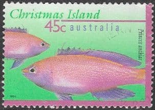 Christmas Island 1995 Marine Life SG 414 Fine Used