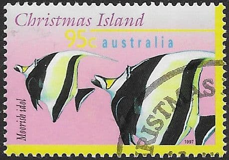 Christmas Island 1995 Marine Life SG 418 Fine Used