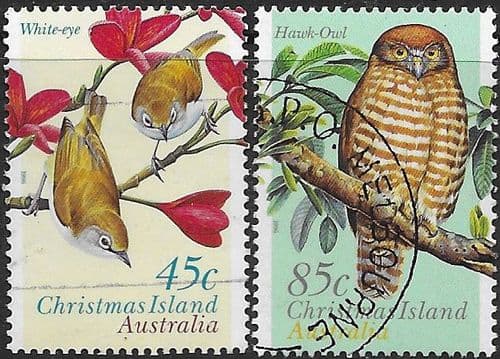 Christmas Island 1996 Land Birds Set Fine Used