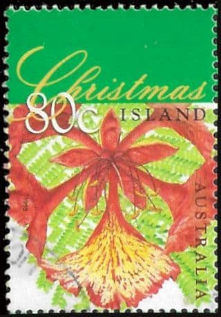 Christmas Island 1998 Christmas. Flowering Trees SG 464 Fine Used