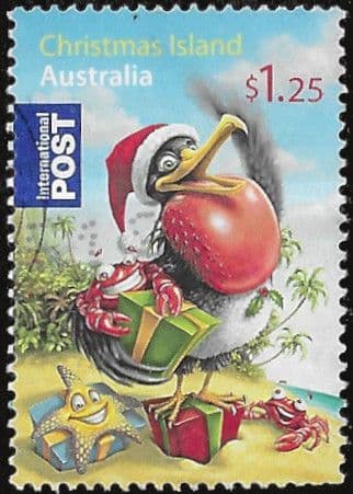 Christmas Island 2009 International Post. Christmas SG 659 Fine Used