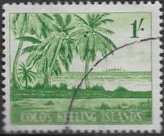 Cocos Keeling Islands 1963 SG4 Palms Fine Used