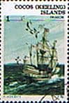 Cocos Keeling Islands 1976 Ships SG 20 HMS Dragon Fine Used