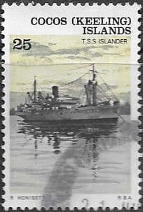 Cocos Keeling Islands 1976 Ships SG 26 TSS Islander Fine Used