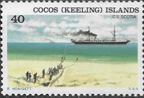 Cocos Keeling Islands 1976 Ships SG 29 CS Scotia Fine Mint