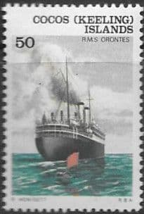 Cocos Keeling Islands 1976 Ships SG 30 RMS Orontes Fine Used