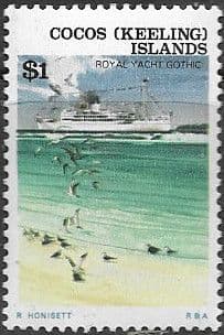 Cocos Keeling Islands 1976 Ships SG 31 Royal Yacht Gothic Fine Mint
