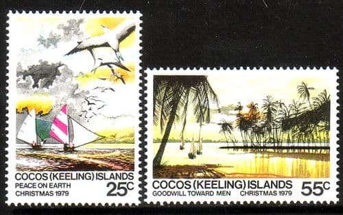 Cocos Keeling Islands 1979 Christmas Set Fine Mint