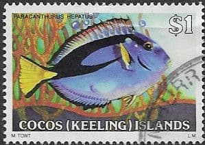 Cocos Keeling Islands 1979 Fishes SG 46 Palette Surgeonfish Fine Used