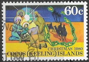 Cocos Keeling Islands 1980 Christmas SG 52 Fine Used