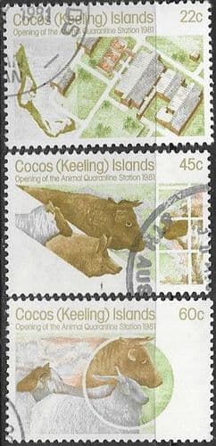 Cocos Keeling Islands 1980 Opening of Animal Quarantine Station Set Fine Used