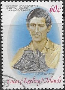 Cocos Keeling Islands 1980 Operation Drake SG 61 Fine Used