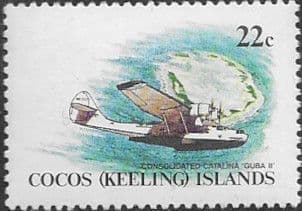 Cocos Keeling Islands 1981 Aircraft SG 65 Fine Mint