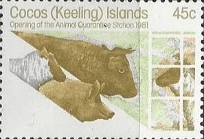 Cocos Keeling Islands 1981 Opening of Animal Quarantine Station SG 63 Fine Mint