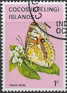 Cocos Keeling Islands 1982 Butterflies and Moths SG 84 Fine Used