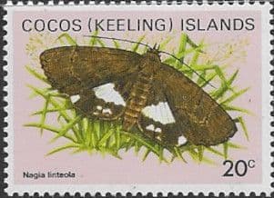 Cocos Keeling Islands 1982 Butterflies and Moths SG 88 Fine Mint