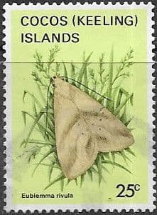 Cocos Keeling Islands 1982 Butterflies and Moths SG 89 Fine Used