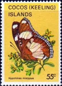 Cocos Keeling Islands 1982 Butterflies and Moths SG 95 Fine Mint