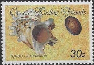 Cocos Keeling Islands 1985 Shells and Molluscs SG 143 Fine Mint