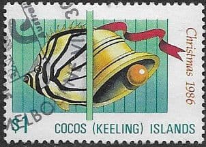 Cocos Keeling Islands 1986 Christmas SG 157 Fine Used